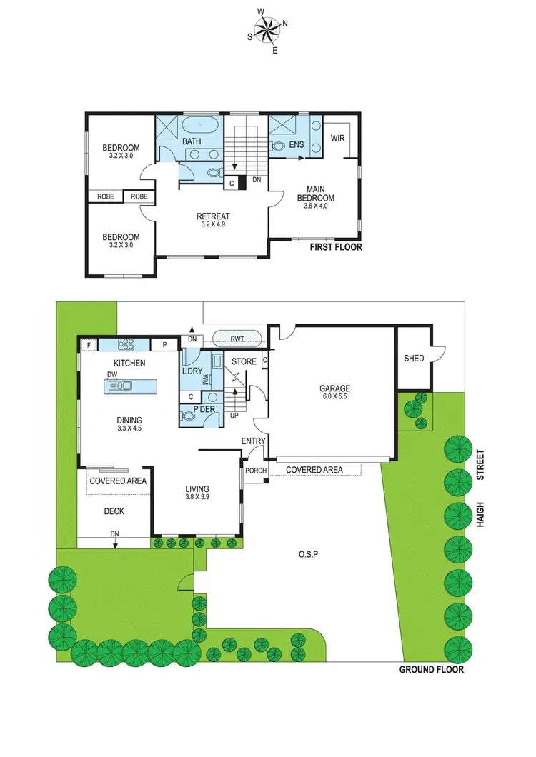 Floorplan of Homely townhouse listing, 603 Warrigal Road, Bentleigh East VIC 3165