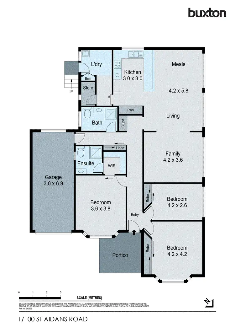Floorplan of Homely townhouse listing, 1/100 St Aidans Road, Kennington VIC 3550