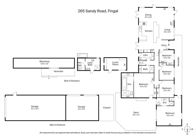 Floorplan of Homely rural property listing, 265 Sandy Road, Fingal VIC 3939