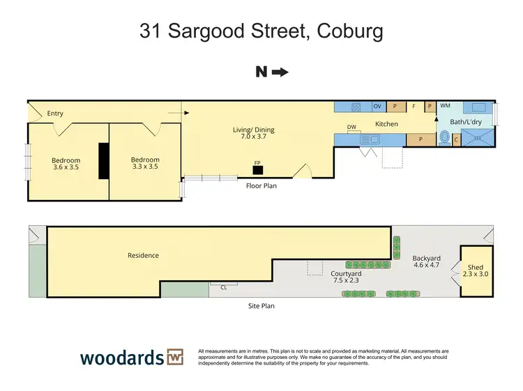 Floorplan of Homely house listing, 31 Sargood Street, Coburg VIC 3058