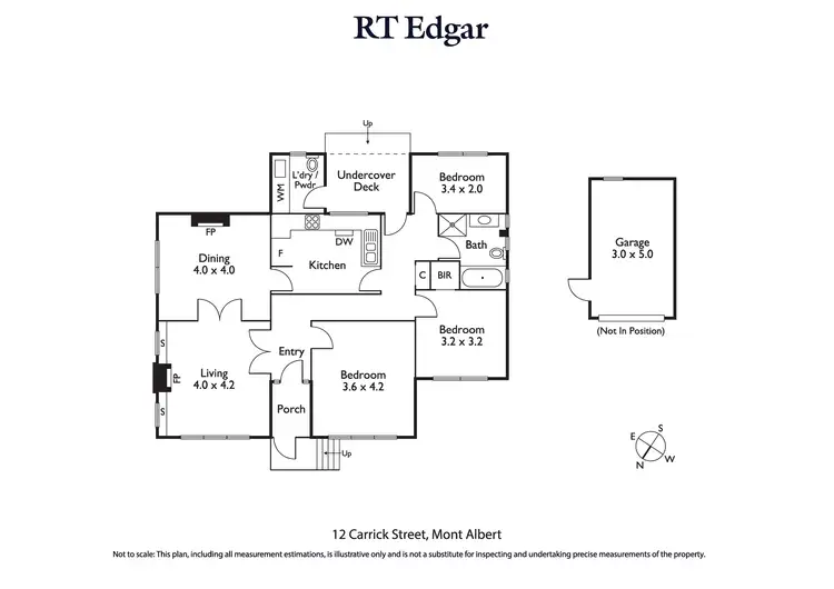 Floorplan of Homely house listing, 12 Carrick Street, Mont Albert VIC 3127