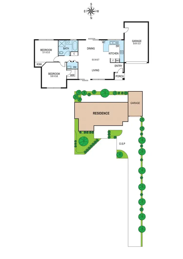 Floorplan of Homely unit listing, 2/2 Charles Street, Bentleigh East VIC 3165