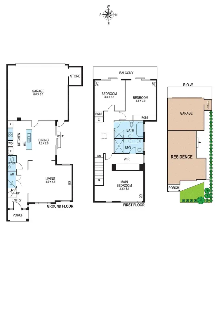 Floorplan of Homely townhouse listing, 2/29 Kooyong Road, Caulfield North VIC 3161