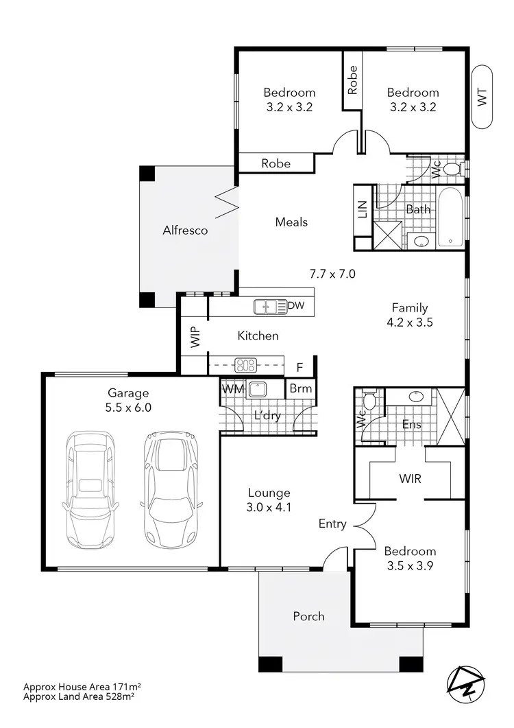 Floorplan of Homely house listing, 57 Kensington Boulevard, Smythes Creek VIC 3351