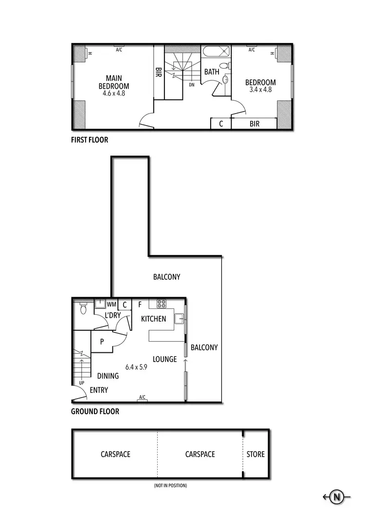 Floorplan of Homely apartment listing, 403/77 Village Way, Maribyrnong VIC 3032