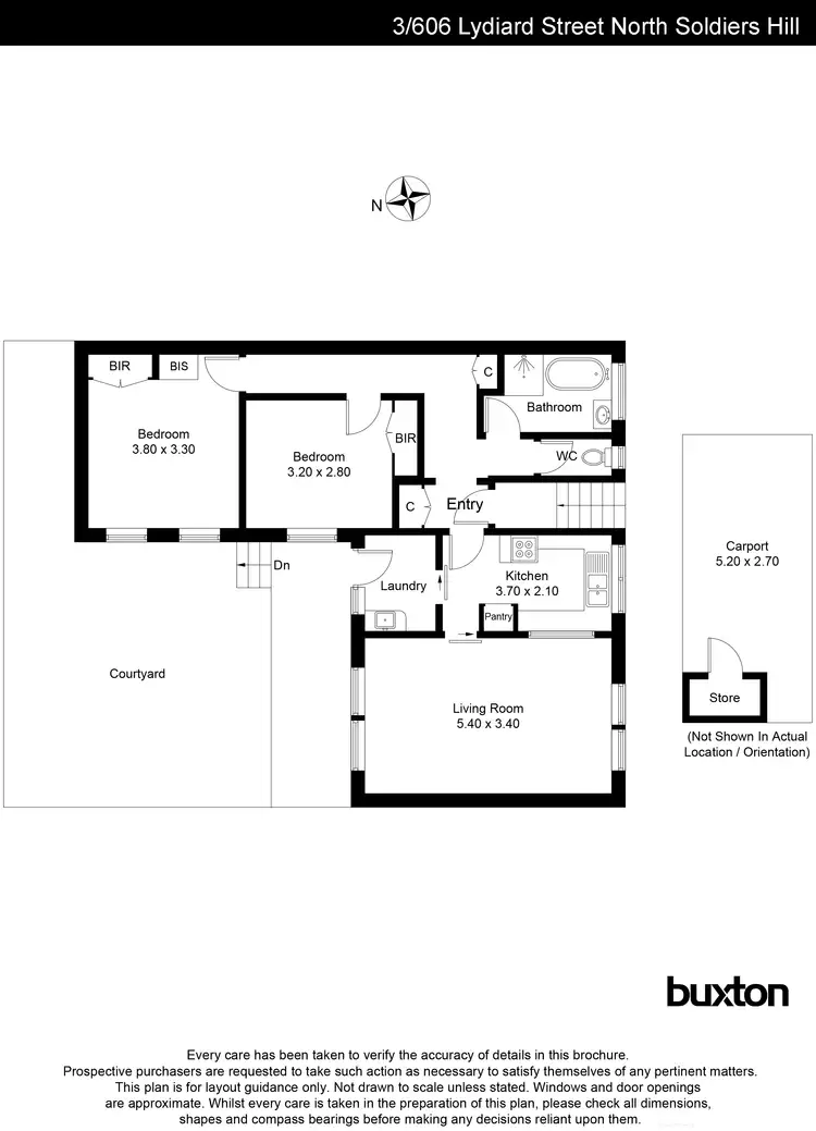Floorplan of Homely unit listing, 3/606 Lydiard Street North, Ballarat Central VIC 3350