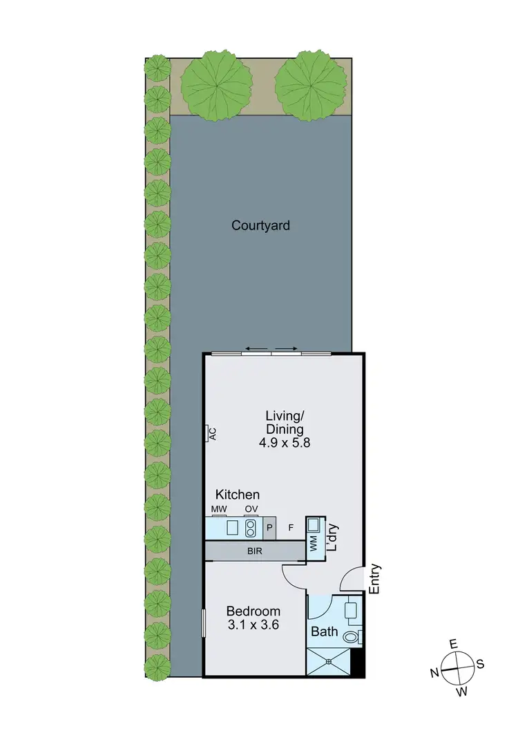 Floorplan of Homely apartment listing, 8/1295 Toorak Road, Camberwell VIC 3124