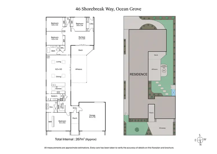 Floorplan of Homely house listing, 46 Shorebreak Way, Ocean Grove VIC 3226