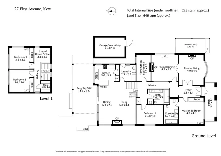 Floorplan of Homely house listing, 27 First Avenue, Kew VIC 3101