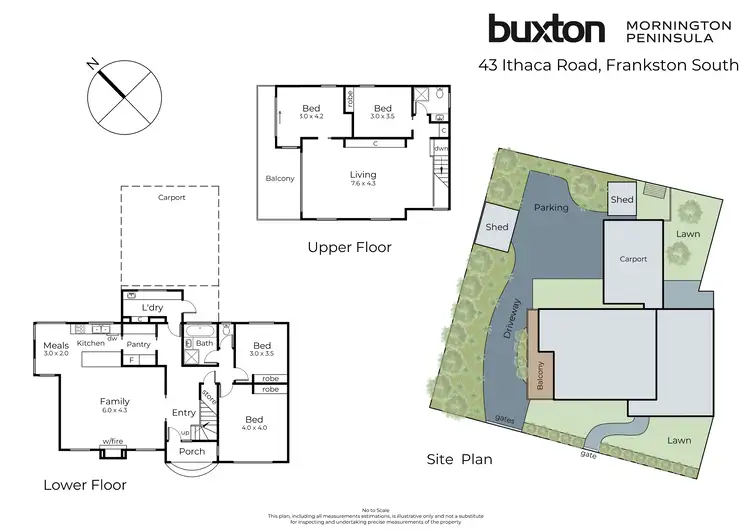 Floorplan of Homely house listing, 43 Ithaca Road, Frankston South VIC 3199