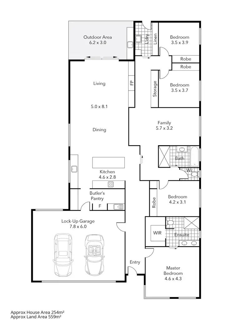 Floorplan of Homely house listing, 17 Anton Drive, Alfredton VIC 3350