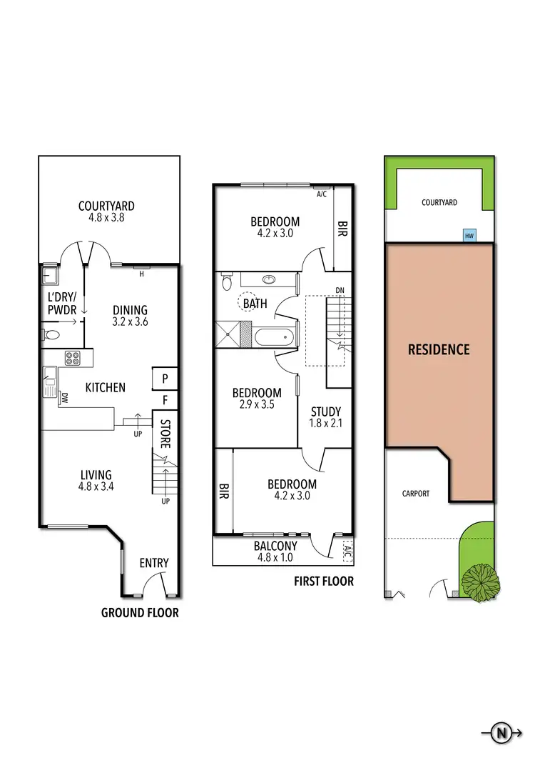 Floorplan of Homely house listing, 9 Henry Street, Carlton North VIC 3054