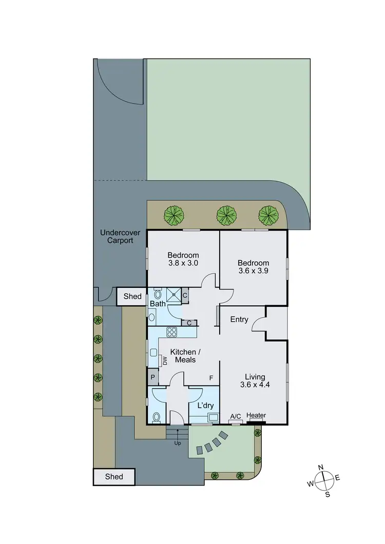 Floorplan of Homely unit listing, 1/23 Jindabyne Avenue, Chadstone VIC 3148
