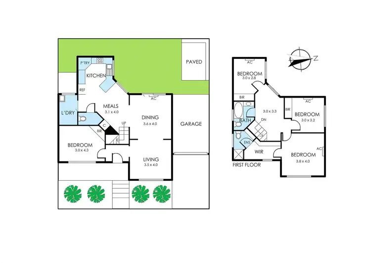 Floorplan of Homely townhouse listing, 1A Tenham Grove, Cheltenham VIC 3192