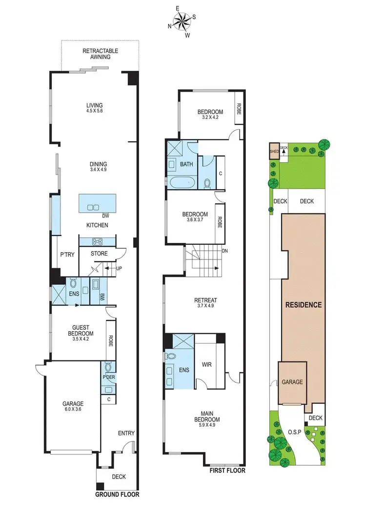 Floorplan of Homely townhouse listing, 2c Anderson Avenue, Bentleigh East VIC 3165