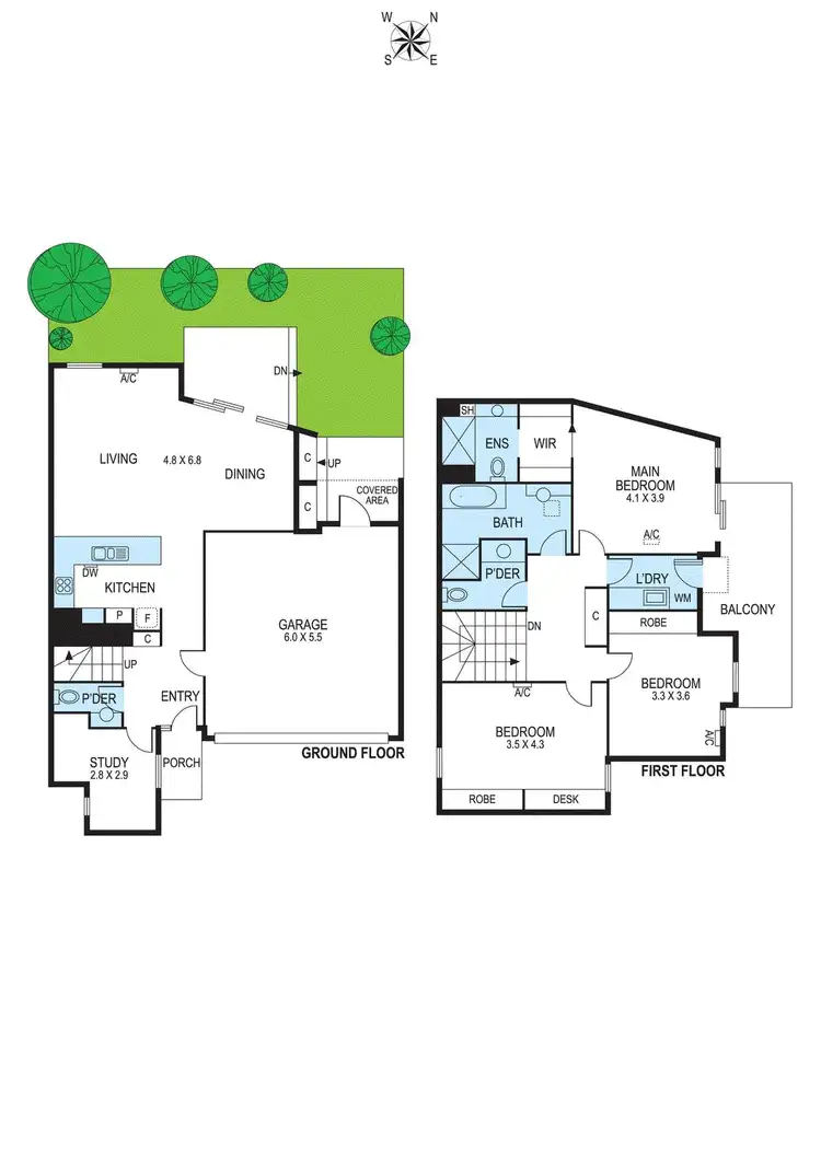 Floorplan of Homely townhouse listing, 3/1 Corbie Street, Bentleigh VIC 3204