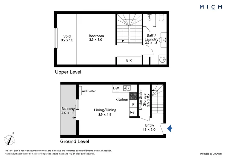 Floorplan of Homely apartment listing, 1106/87 Franklin Street, Melbourne VIC 3000