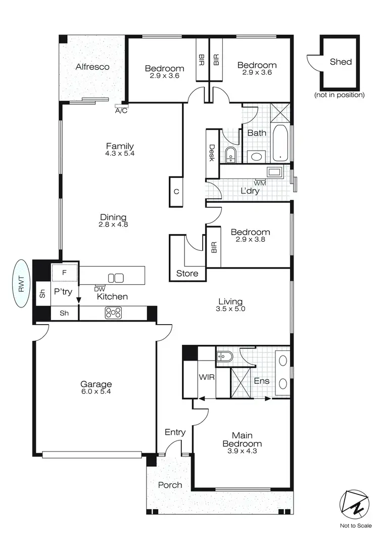 Floorplan of Homely house listing, 93 Wexford Street, Alfredton VIC 3350