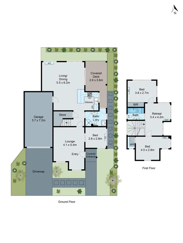 Floorplan of Homely townhouse listing, 2/120 Huntingdale Road, Mount Waverley VIC 3149