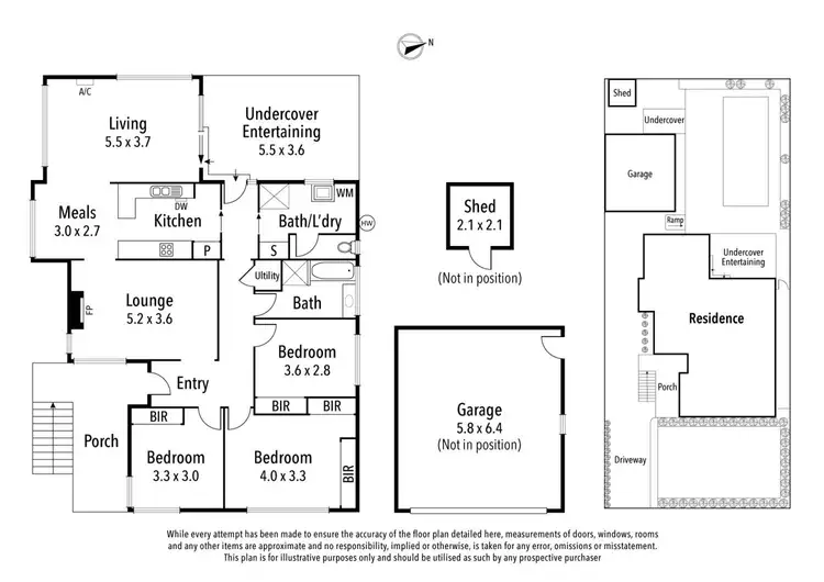 Floorplan of Homely house listing, 5 Gloucester Drive, Heidelberg VIC 3084