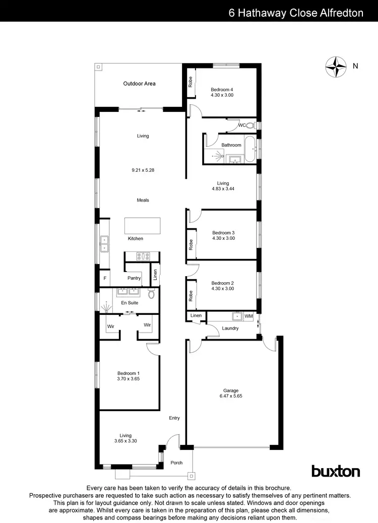 Floorplan of Homely house listing, 6 Hathaway Close, Alfredton VIC 3350
