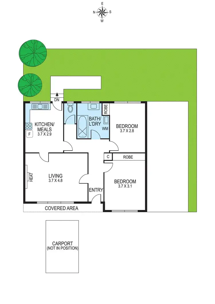 Floorplan of Homely unit listing, 3/26 Warren Road, Cheltenham VIC 3192
