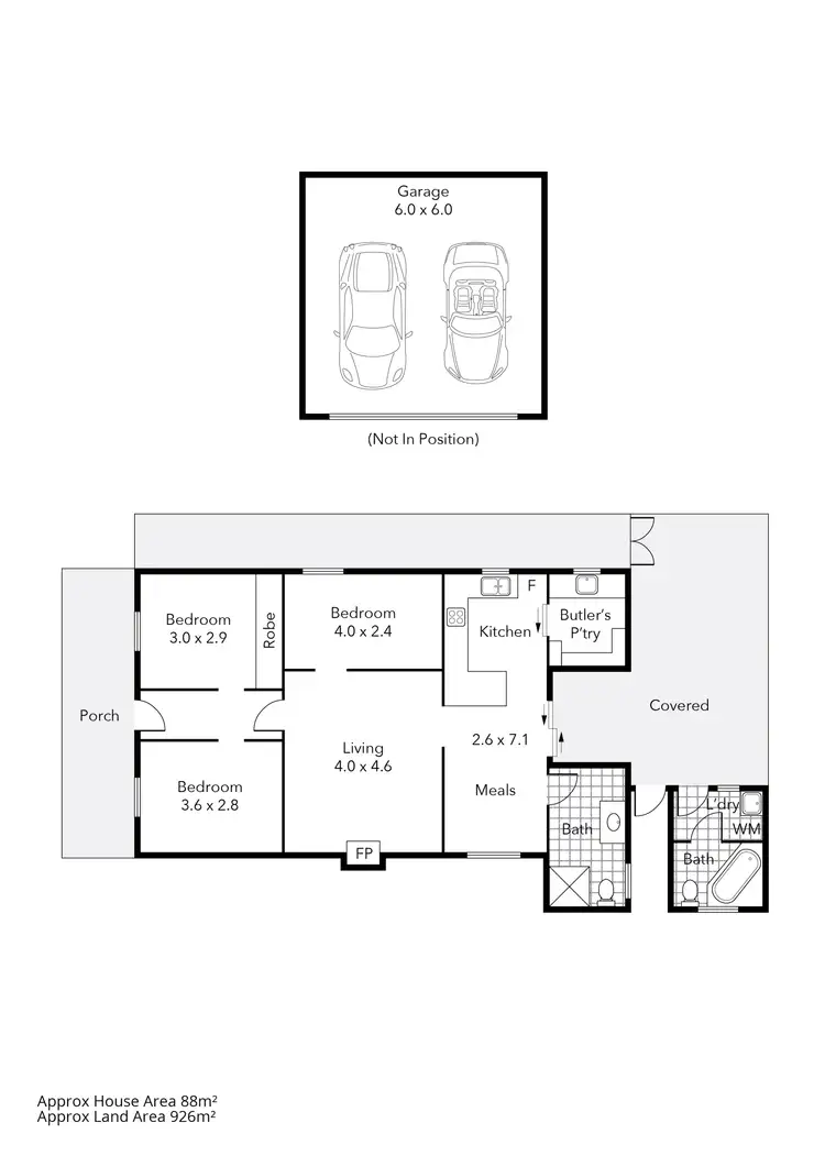 Floorplan of Homely house listing, 59 Talbot Road, Clunes VIC 3370