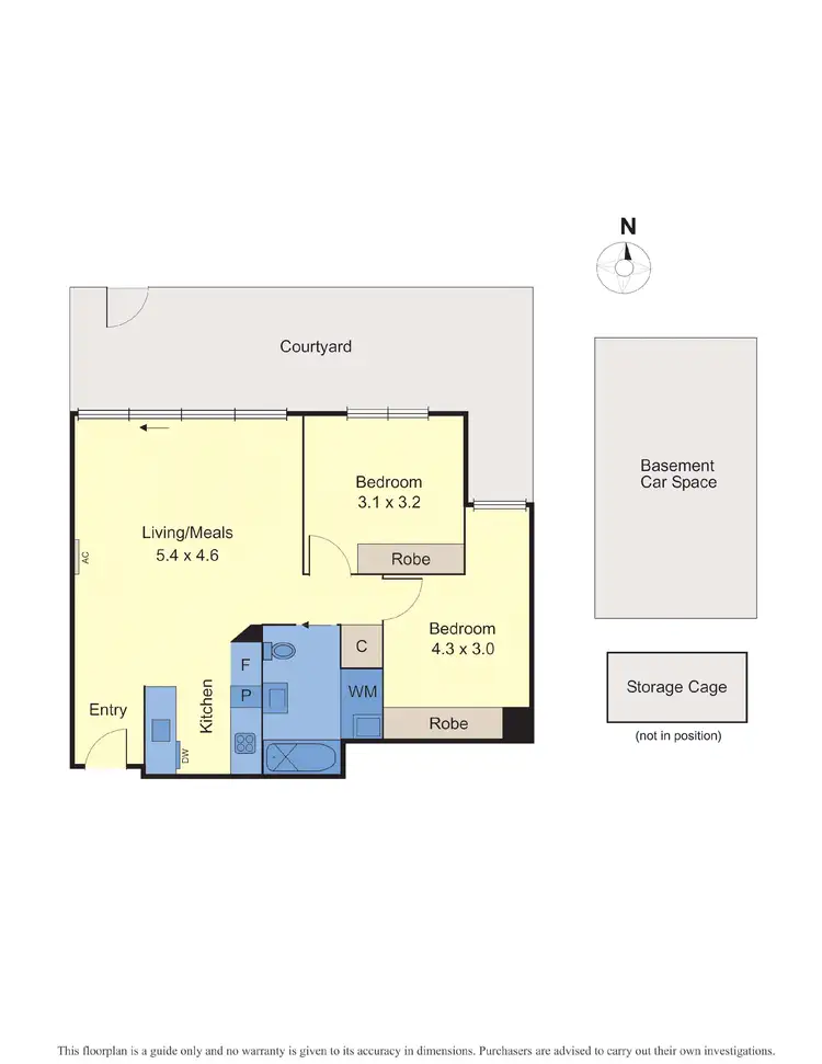 Floorplan of Homely apartment listing, 2c/1142 Nepean Highway, Highett VIC 3190
