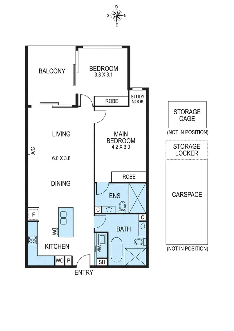 Floorplan of Homely apartment listing, 108/15 Vickery Street, Bentleigh VIC 3204
