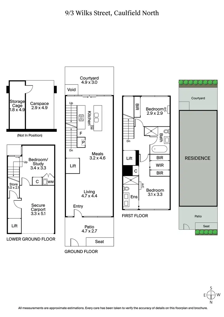 Floorplan of Homely townhouse listing, 9/3 Wilks Street, Caulfield North VIC 3161