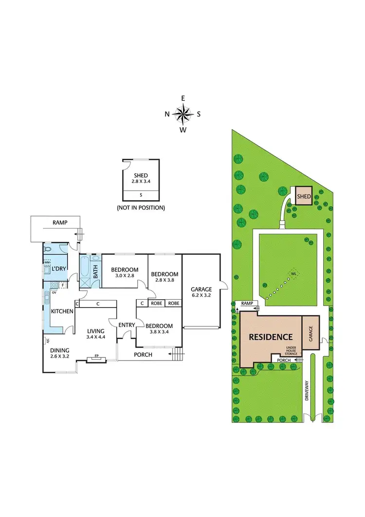Floorplan of Homely house listing, 16 Magnolia Road, Ivanhoe VIC 3079