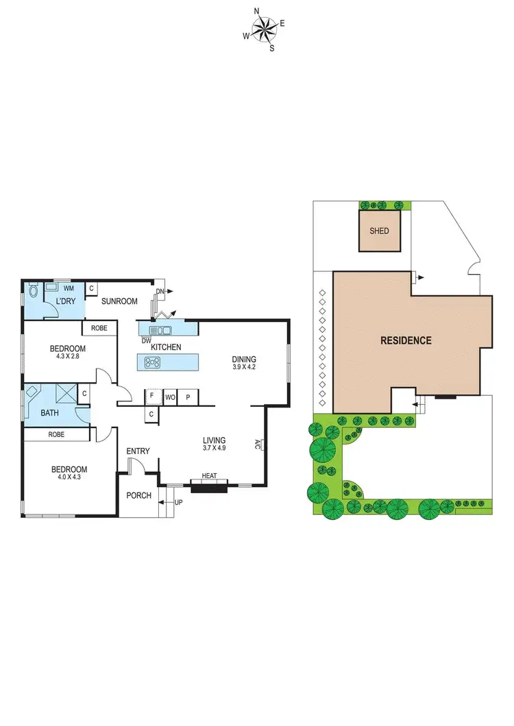 Floorplan of Homely house listing, 1/573 South Road, Bentleigh VIC 3204