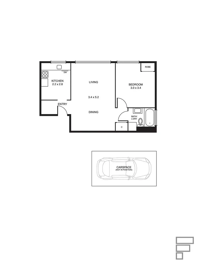 Floorplan of Homely apartment listing, 3/3 Celeste Court, St Kilda East VIC 3183