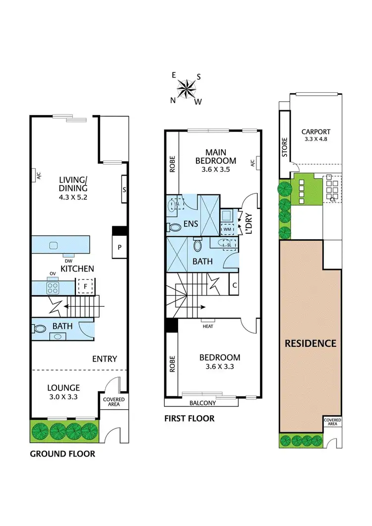 Floorplan of Homely townhouse listing, 65 Copernicus Crescent, Bundoora VIC 3083