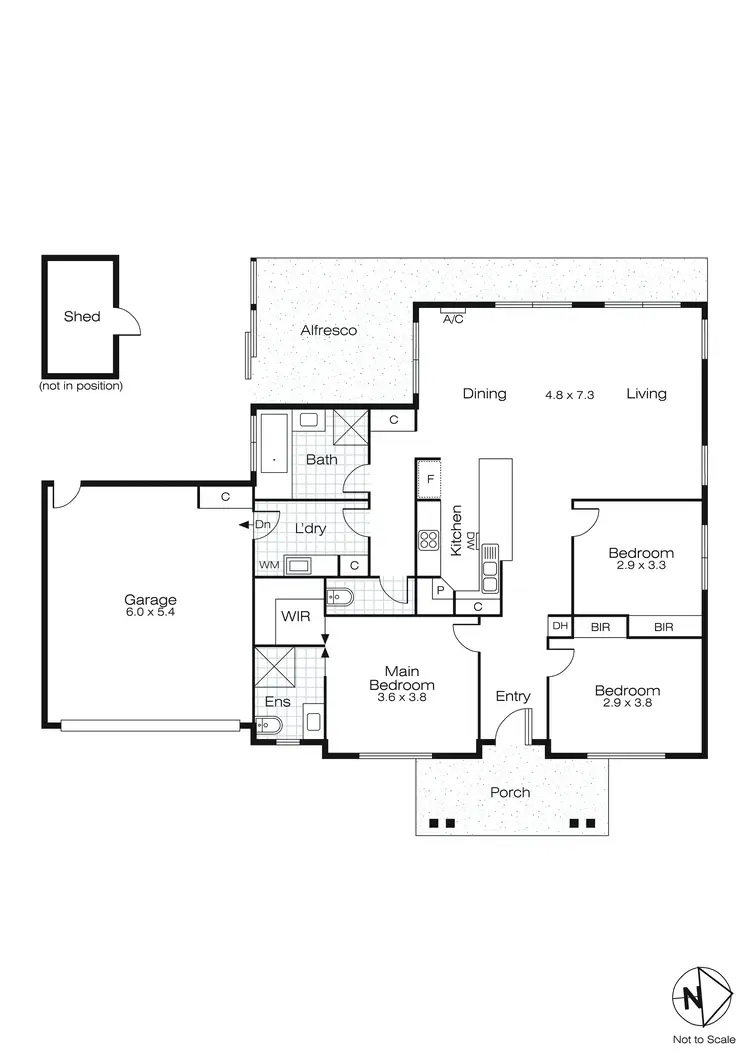Floorplan of Homely house listing, 42 Brahman Drive, Delacombe VIC 3356