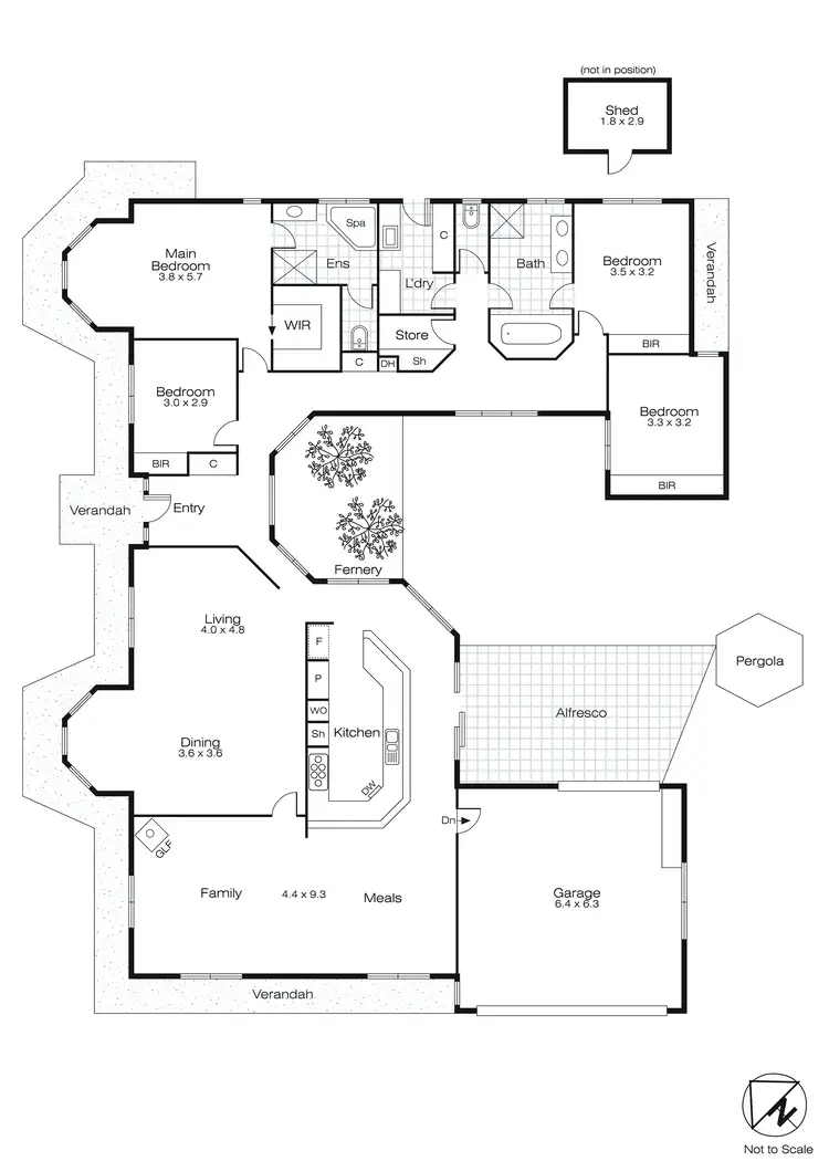 Floorplan of Homely house listing, 32 Robertson Drive, Alfredton VIC 3350