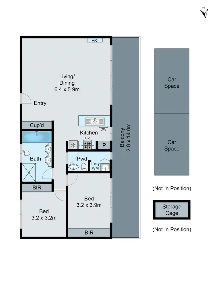 Floorplan of Homely apartment listing, 41/1554 - 1556 Dandenong Road, Huntingdale VIC 3166
