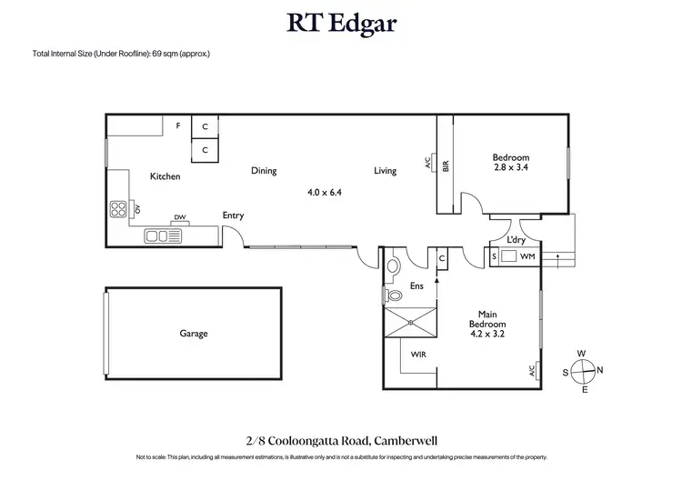 Floorplan of Homely villa listing, 2/8 Cooloongatta Road, Camberwell VIC 3124