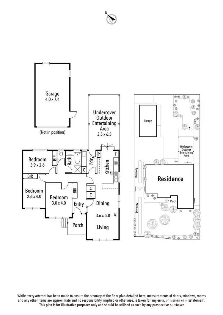 Floorplan of Homely house listing, 6 Corandirk Place, Yallambie VIC 3085