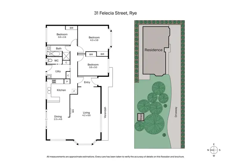 Floorplan of Homely house listing, 31 Felecia Street, Rye VIC 3941