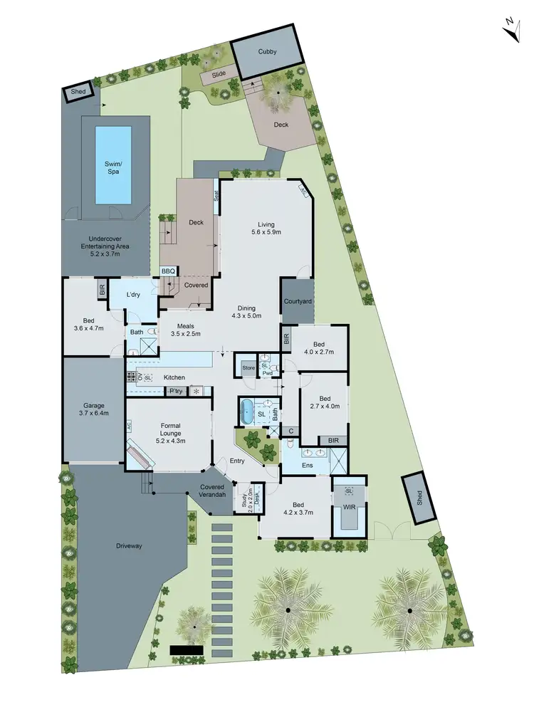 Floorplan of Homely house listing, 6 Wagstaff Street, Mount Waverley VIC 3149