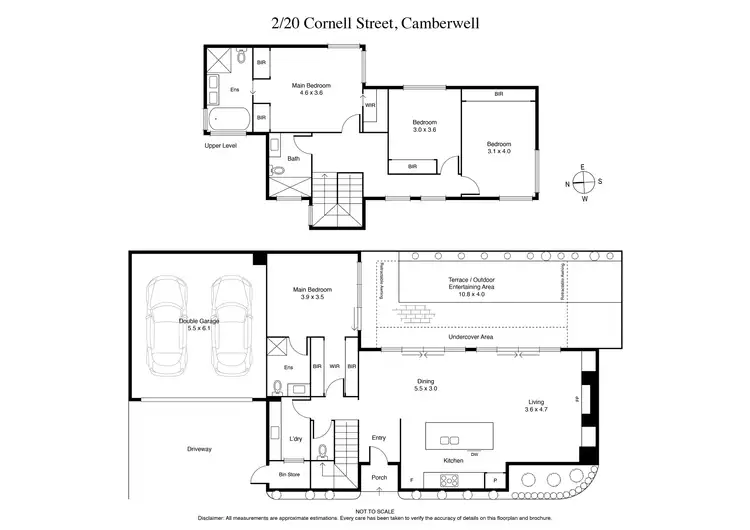 Floorplan of Homely townhouse listing, Residence 2/20 Cornell Street, Camberwell VIC 3124