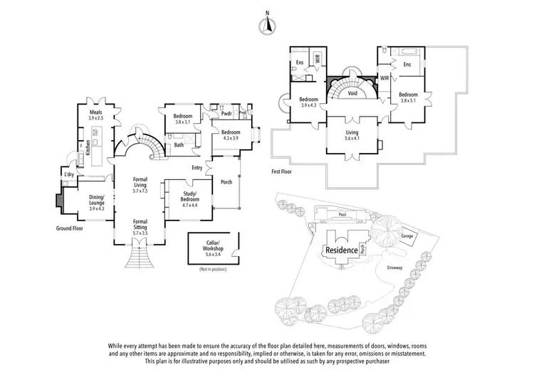 Floorplan of Homely house listing, 59 Studley Road, Ivanhoe VIC 3079