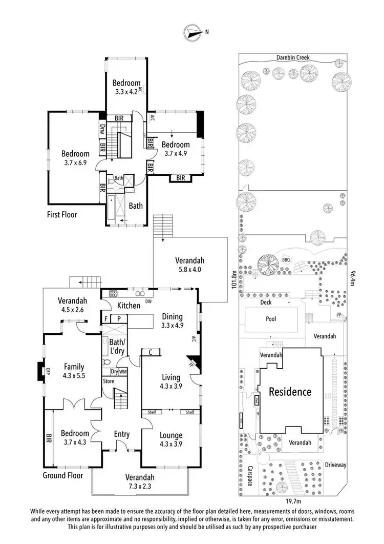 Floorplan of Homely house listing, 33 Clark Road, Ivanhoe VIC 3079