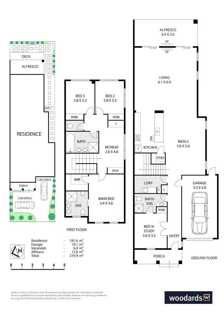 Floorplan of Homely townhouse listing, 4A Cushing Avenue, Bentleigh VIC 3204