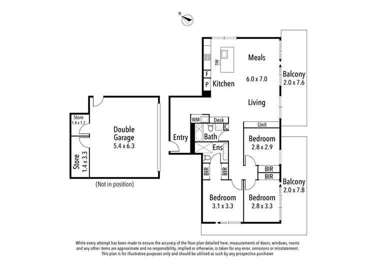 Floorplan of Homely apartment listing, 201/17 Rex Avenue, Alphington VIC 3078