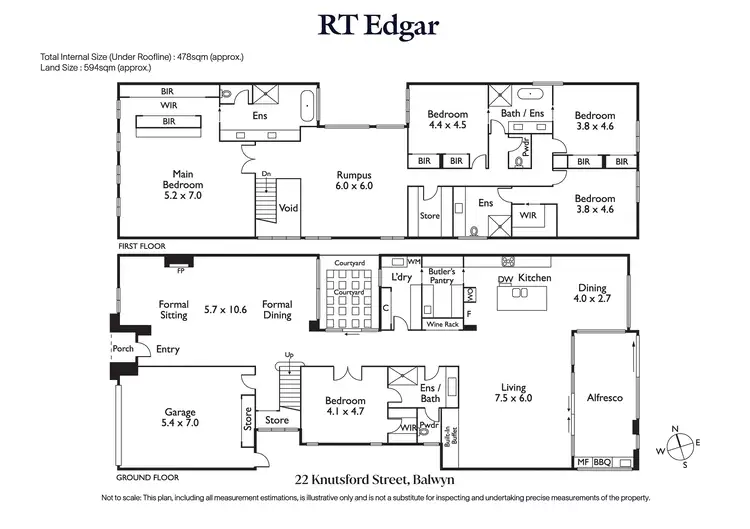Floorplan of Homely house listing, 22 Knutsford Street, Balwyn VIC 3103