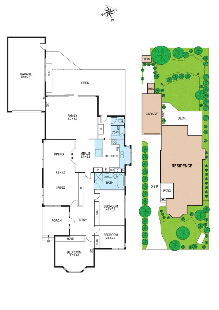 Floorplan of Homely house listing, 4 Rowan Avenue, Bentleigh East VIC 3165