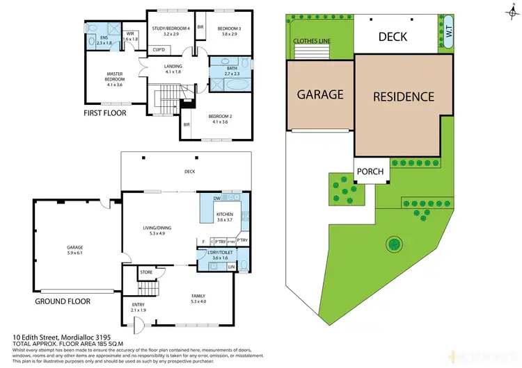 Floorplan of Homely house listing, 10 Edith Street, Mordialloc VIC 3195