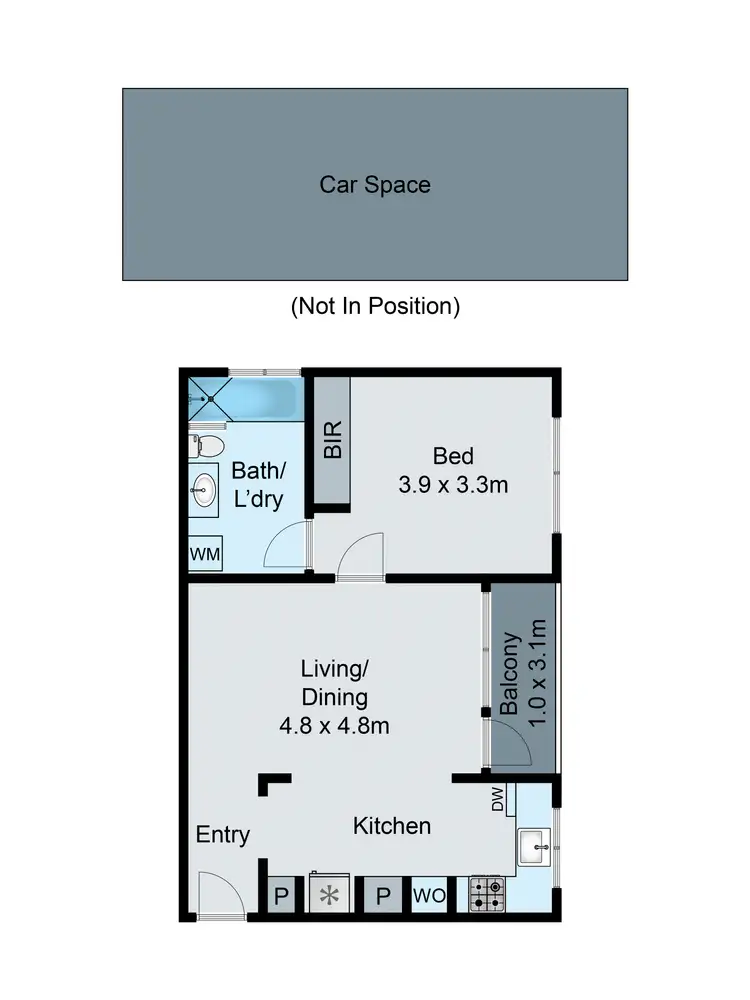 Floorplan of Homely apartment listing, 8/6 Osborne Avenue, Glen Iris VIC 3146
